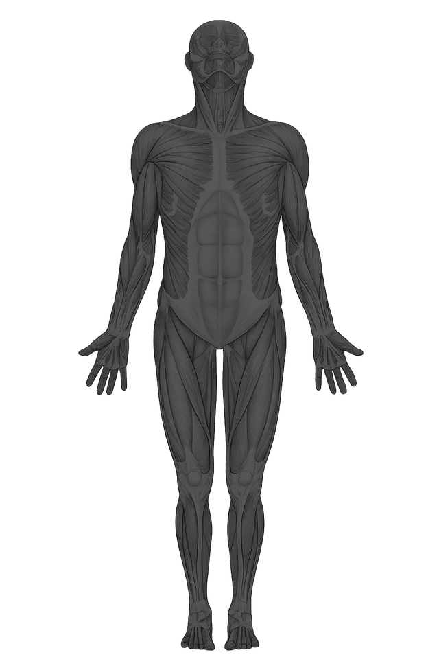 Anatomical body map used to log where an injury occurred